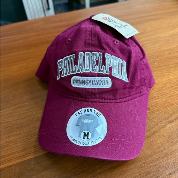 Philadelphia Pennsylvania Maroon Hat - Picture 2 of 5